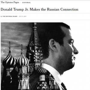 New York Times: Donald Trump, Jr. makes the Russian connection