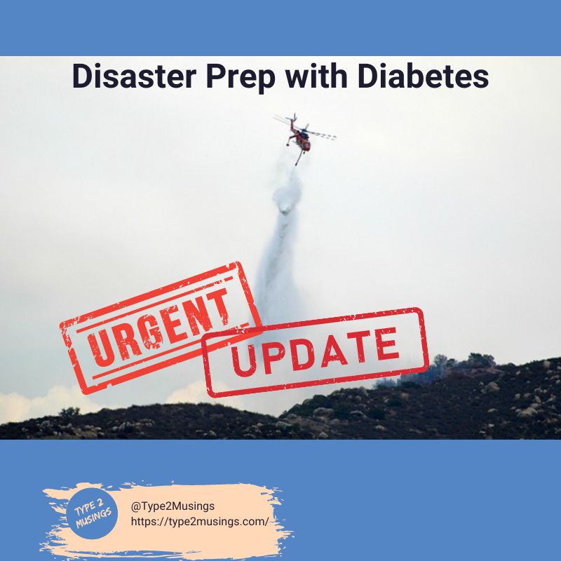 Disaster preparedness with diabetes, are you ready?
